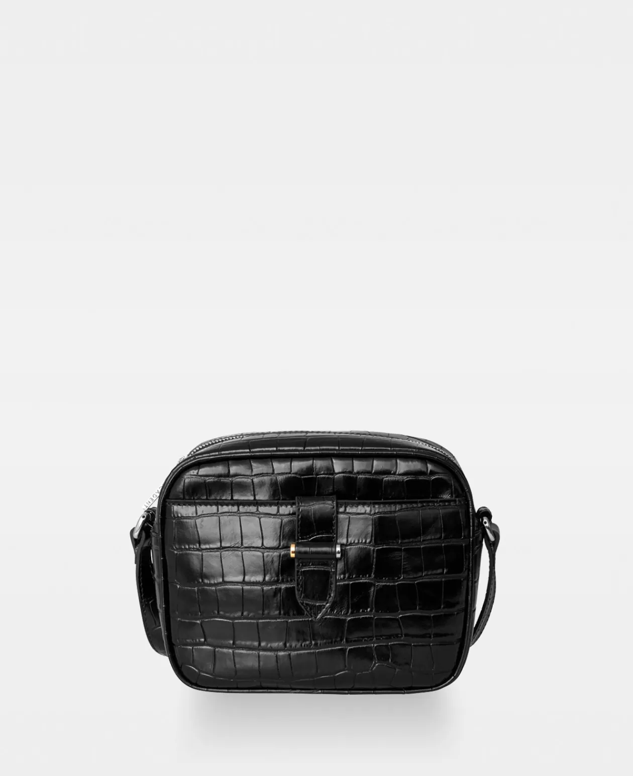 Decadent Copenhagen Crossbody<Carly Croco Black